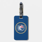 Peace Corps VVV Universal Shield Gepäckanhänger (Rückseite vertikal)
