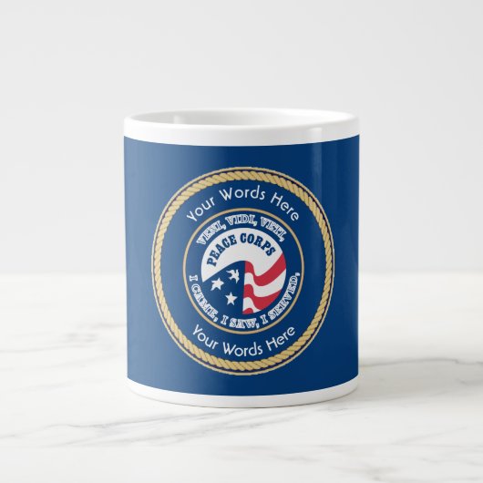 Peace Corps VVV Universal Shield Jumbo-Tasse (Vorderseite)
