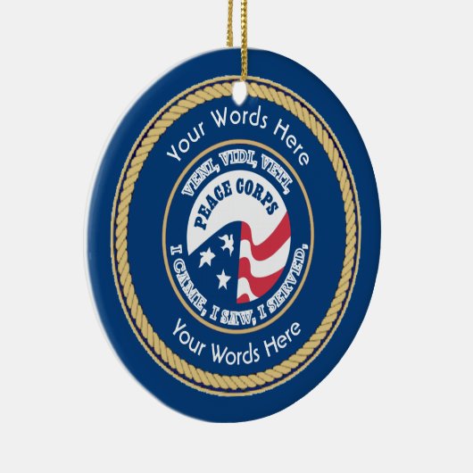 Peace Corps VVV Universal Shield Keramikornament (Rechts)