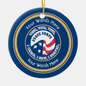 Peace Corps VVV Universal Shield Keramikornament (Vorne)