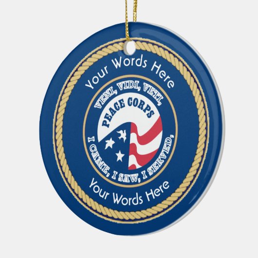 Peace Corps VVV Universal Shield Keramikornament (Links)
