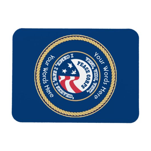 Peace Corps VVV Universal Shield Magnet (Horizontal)
