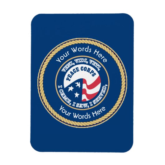 Peace Corps VVV Universal Shield Magnet (Vertikal)