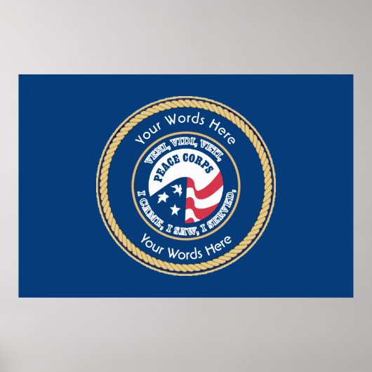 Peace Corps VVV Universal Shield Poster (Vorne)