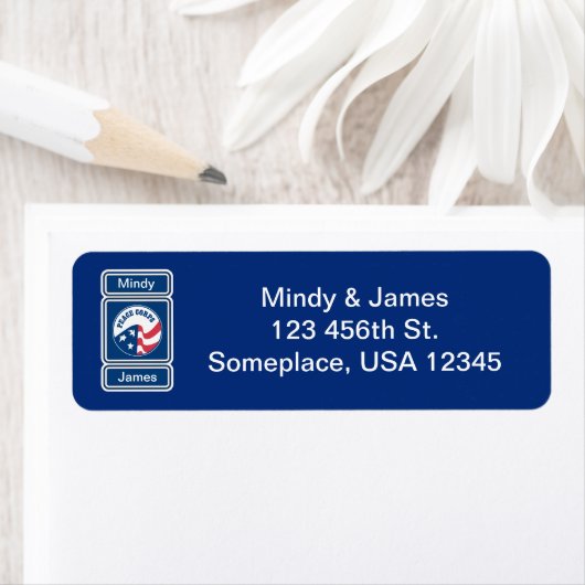 Peace Corps Wedding Address Label (Insitu)