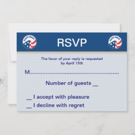 Peace Corps Wedding RSVP Cards Einladung