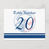 Peace Corps Wedding Table Nimber Postcard Postkarte (Vorderseite)