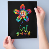 Peace Courage Liebe Hope Frogs Hippie Flyer (Hand)