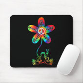 Peace Courage Liebe Hope Frogs Hippie Mousepad (Mit Mouse)