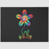 Peace Courage Liebe Hope Frogs Hippie Seidenpapier (Vorderseite)