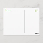 Peace Crab Collage Postkarte (Rückseite)