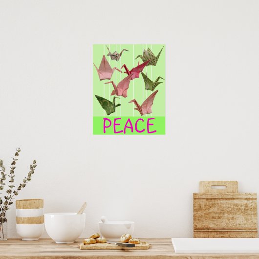 Peace Cranes Poster (Küche)
