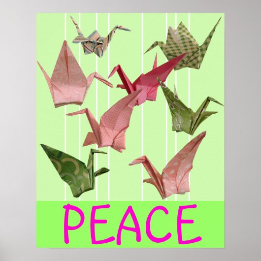 Peace Cranes Poster (Vorne)