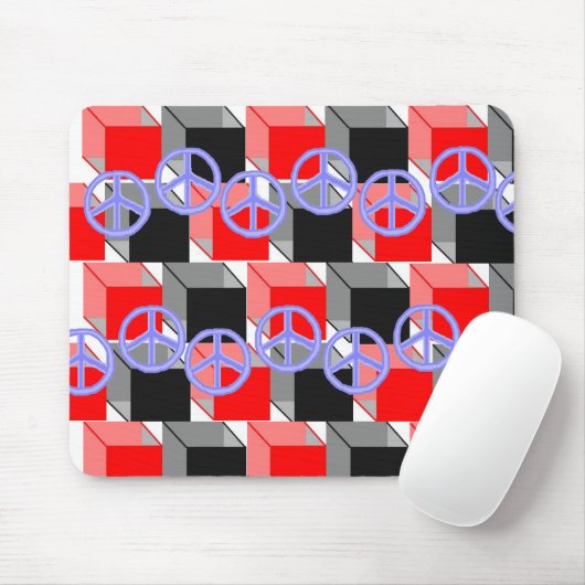 Peace Cubes Mousepad (Mit Mouse)