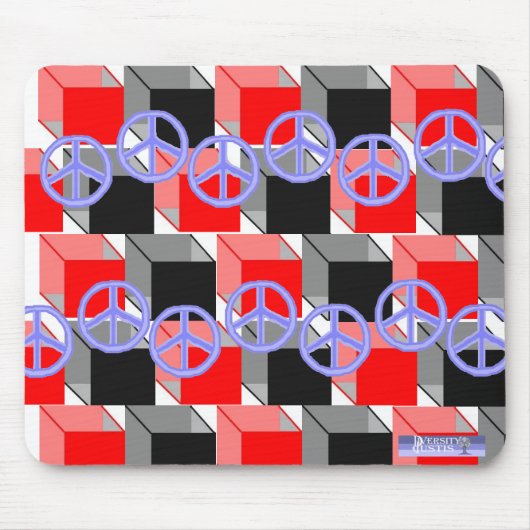 Peace Cubes Mousepad (Vorne)