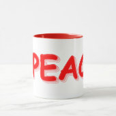 "#PEACE" Cute Design. Buy Now Tasse (Zentrum)