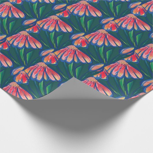Peace Daisy Blume Florals Blume Geschenkpapier (Ecke)