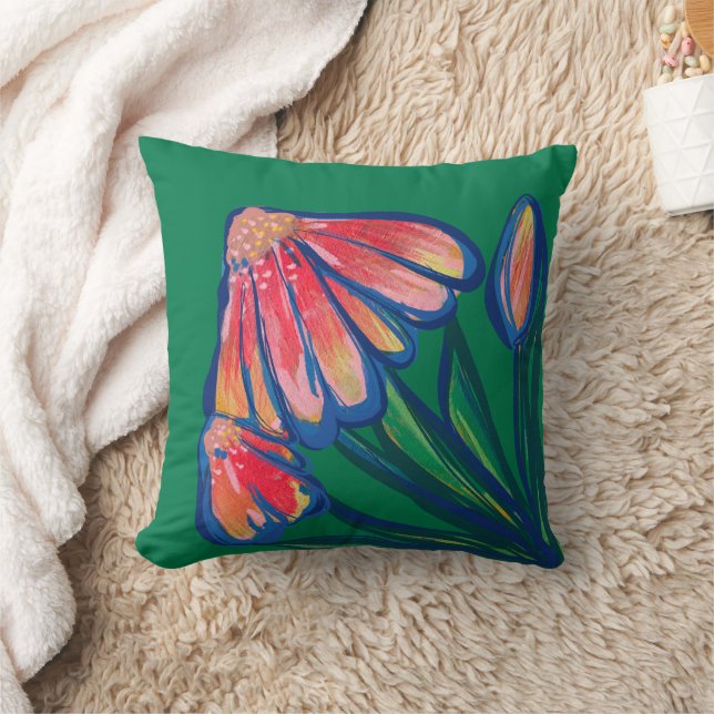 Peace Daisy Blume Florals Blume Kissen (Decke)
