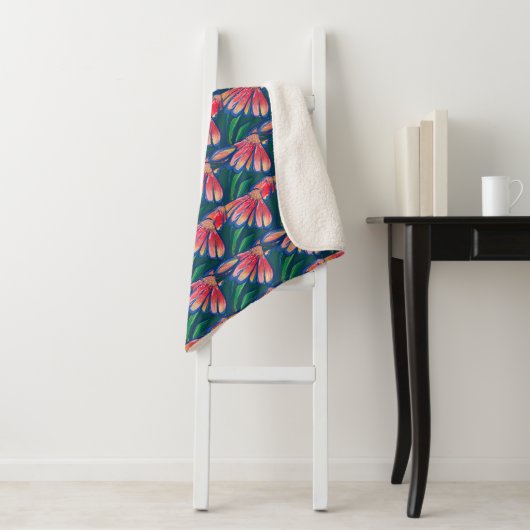 Peace Daisy Blume Florals Blume Sherpadecke (Beispiel)