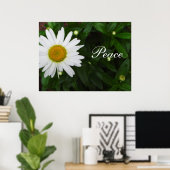 Peace Daisy Print Poster (Heimbüro)