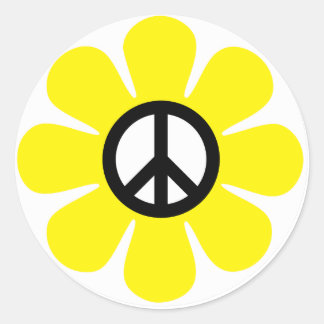 Peace Daisy Sticker
