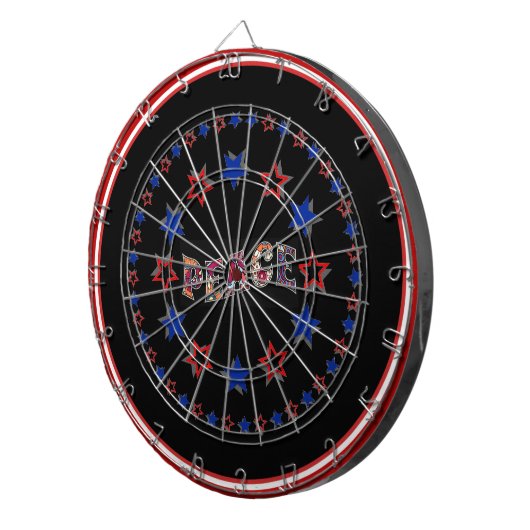 Peace Dart Board Dartscheibe (Vorderseite rechts)