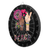 Peace Dart Board Dartscheibe (Vorderseite rechts)