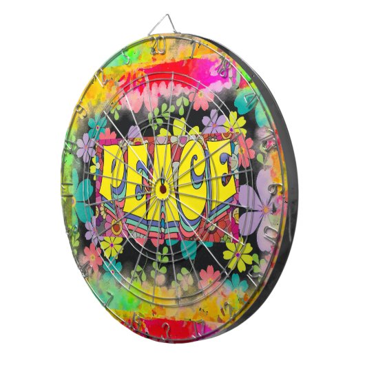 Peace Dart Board Dartscheibe (Vorderseite rechts)