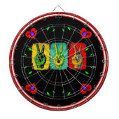 Peace Dart Board Dartscheibe (vorne)