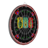 Peace Dart Board Dartscheibe (Vorderseite Links)