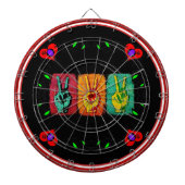 Peace Dart Board Dartscheibe (vorne)