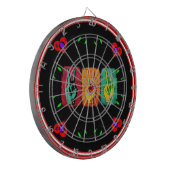 Peace Dart Board Dartscheibe (Vorderseite Links)