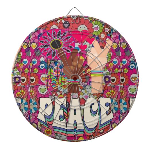 Peace Dart Board Dartscheibe (vorne)