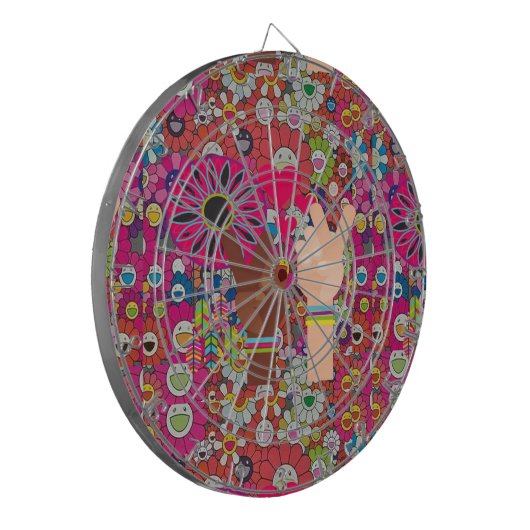 Peace Dart Board Dartscheibe (Vorderseite Links)