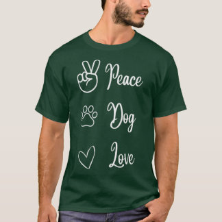 Peace Dog Liebe T-Shirt