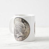 Peace Dollar Coffee Tasse (Vorderseite Links)