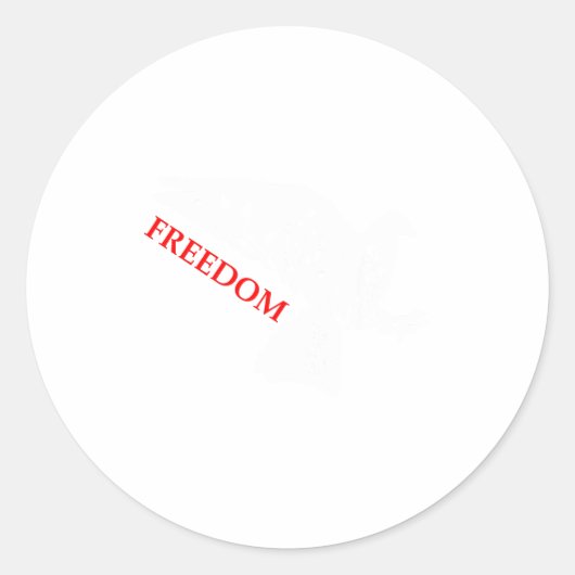 Peace Dom White Dove Says Dom Usa Red Dom Saying Runder Aufkleber (Vorderseite)