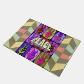 Peace Doormat Fußmatte (Schrägansicht)