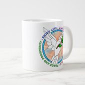 "PEACE DOVE" 20oz Riesenkaffee Tasse (Vorderseite Rechts)