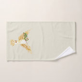 Peace Dove and Olive Branch on Ecru Badhandtuch Set (Handtuch)