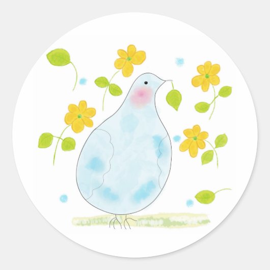 Peace Dove Aufkleber von OR Designs (Vorderseite)
