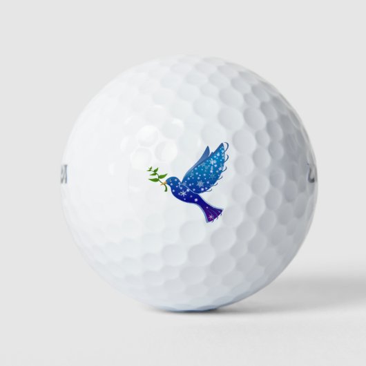 Peace Dove Bird Symbol Liebe Freedom Pigeon Golfball (Vorderseite)