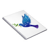 Peace Dove Bird Symbol Liebe Freedom Pigeon Notizblock (Rechte Seite)
