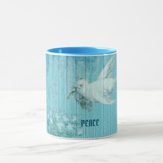 Peace Dove Blue Tasse (Zentrum)