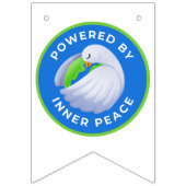 Peace Dove Bunt - Powered by Inner Peace Wimpelkette (Zweite Fahne)