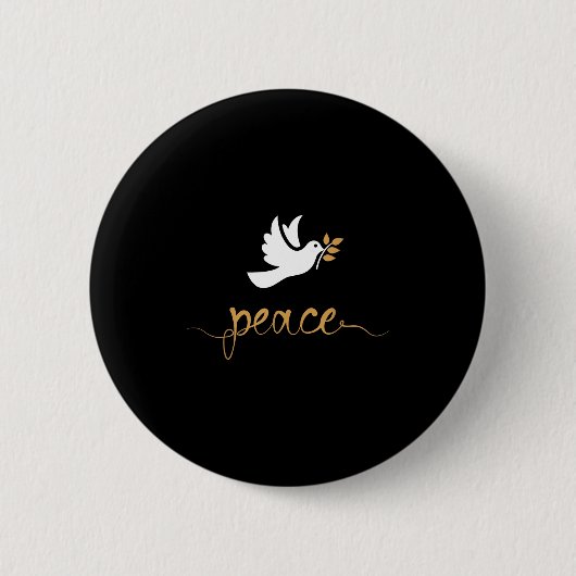 Peace Dove Button (Vorderseite)