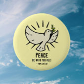 Peace Dove Button - "Friede sei mit euch allen!"