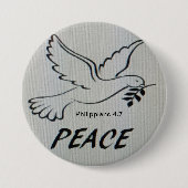 Peace Dove Button with scripture (Vorderseite)