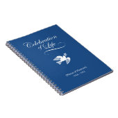 Peace Dove Celebration of Life Memorial Notebook Notizblock (Rechte Seite)