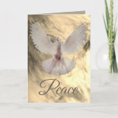 Peace Dove Christmas Card von Leslie Clair Bures Dankeskarte (Vorderseite)